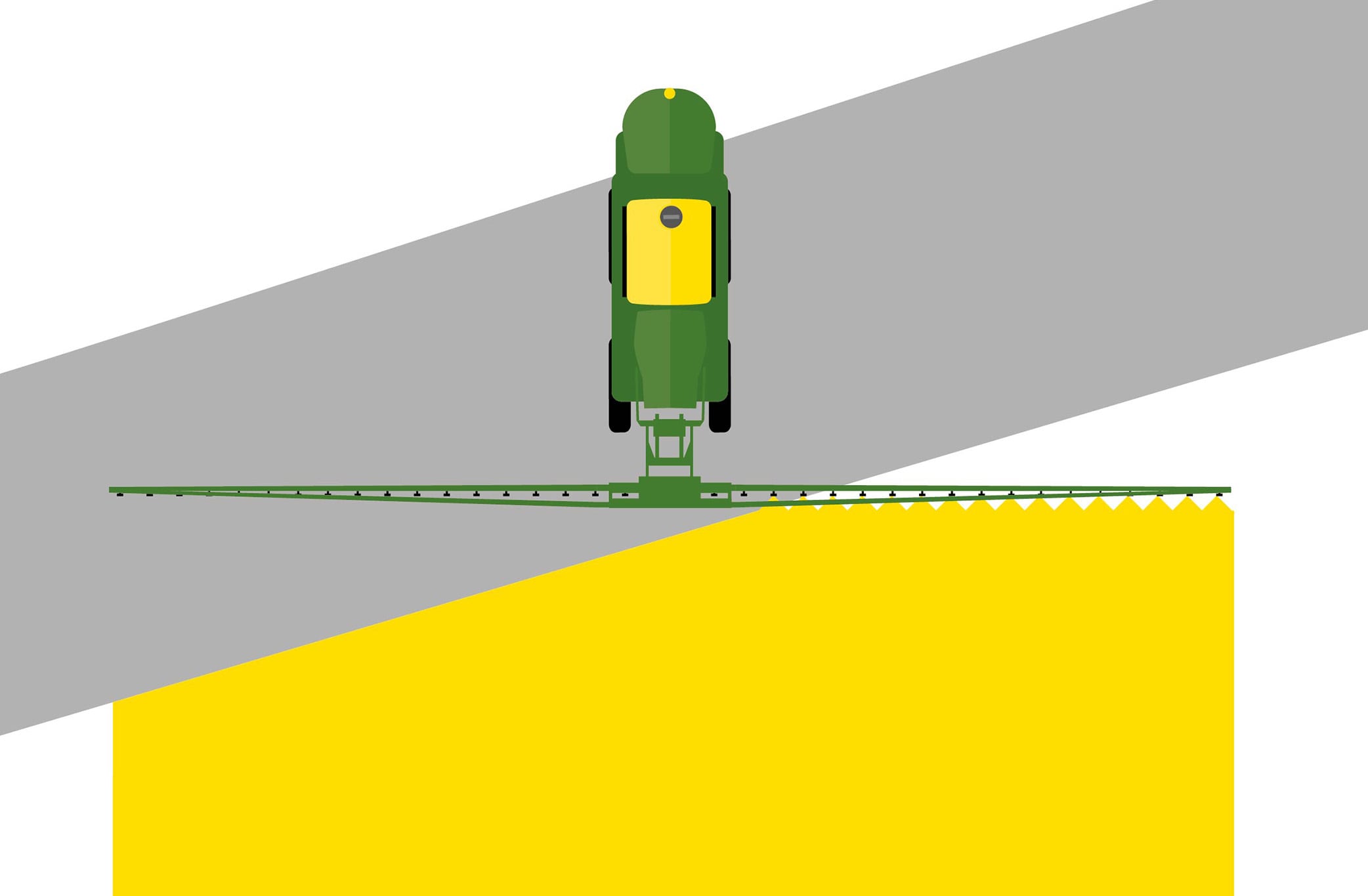 Illustratie die regeling van afzonderlijke verstuivers toelicht