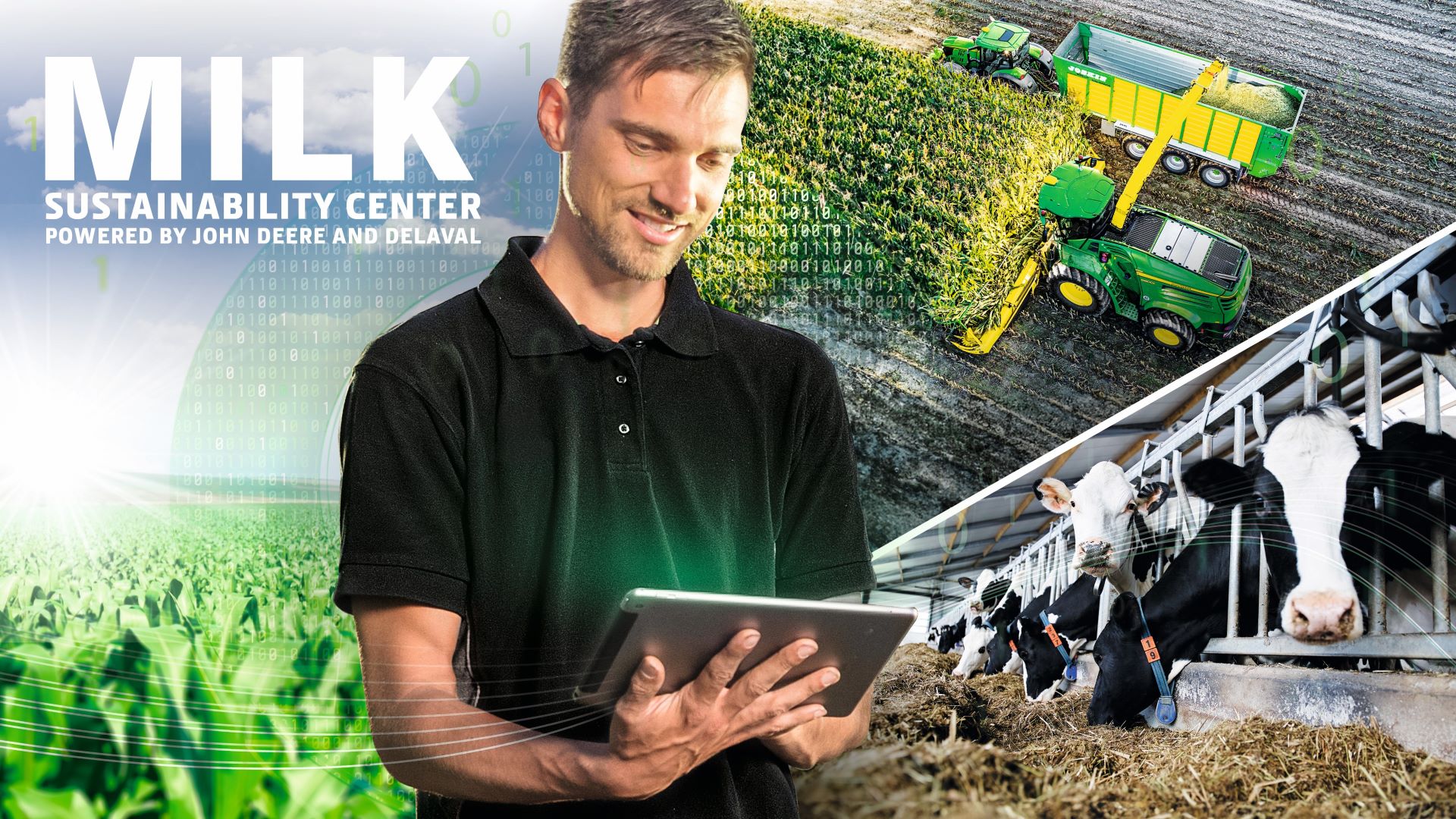 John Deere en DeLaval lanceren baanbrekend Milk Sustainability Center