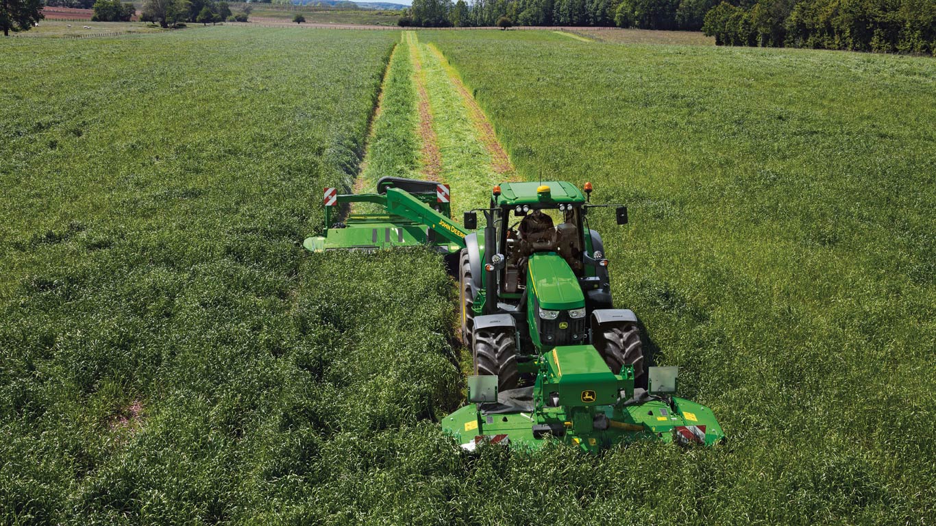 Frontophanging en -aftakas van John Deere