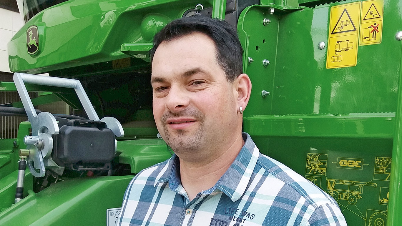 Stefan Heinold, Weickenreuth, Duitsland, agrariër en loonondernemer