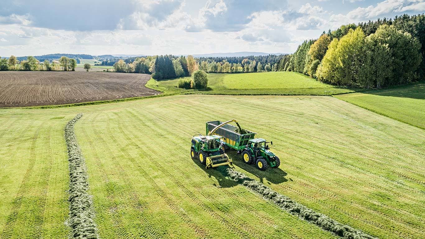 Zelfrijdende veldhakselaars.